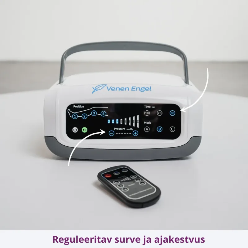 Venen Engel 4 kambriga Premium lümfiteraapia kompressioonseade Venen Engel 4 kambriga Premium lümfiteraapia kompressioonseade