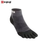 Injinji RUN 2.0 õhukesed keskmise kõrgusega varvassokid Mustad hallid