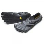 a pair of black shoes