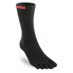 Injinji SPORT Keskmise paksusega kõrged varvassokid coolmax mustad (1)