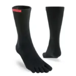 Injinji SPORT Keskmise paksusega kõrged varvassokid coolmax mustad (2)