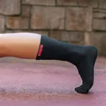 Injinji SPORT Keskmise paksusega kõrged varvassokid coolmax mustad (3)
