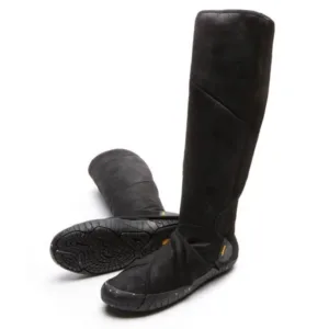 Furoshiki shearling high cut boot Black5