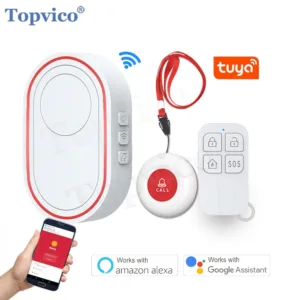 TOPVICO nutikas WiFi SOS häiresüsteem eakatele koos paanikanupuga