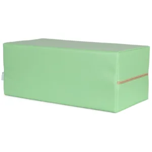 Roheline positsioneerimiskuubik 50 × 25 × 20 cm valgel taustal