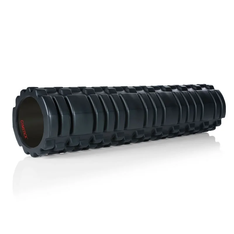 Massaažirull GYMSTICK Trigger Roller 60cm 61112-60 Gymstick Trigger Roller 60 cm must reljeefse pinnaga massaažirull valgel taustal