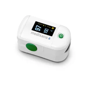 Medisana PM 100 connect pulssoksümeeter valgel taustal