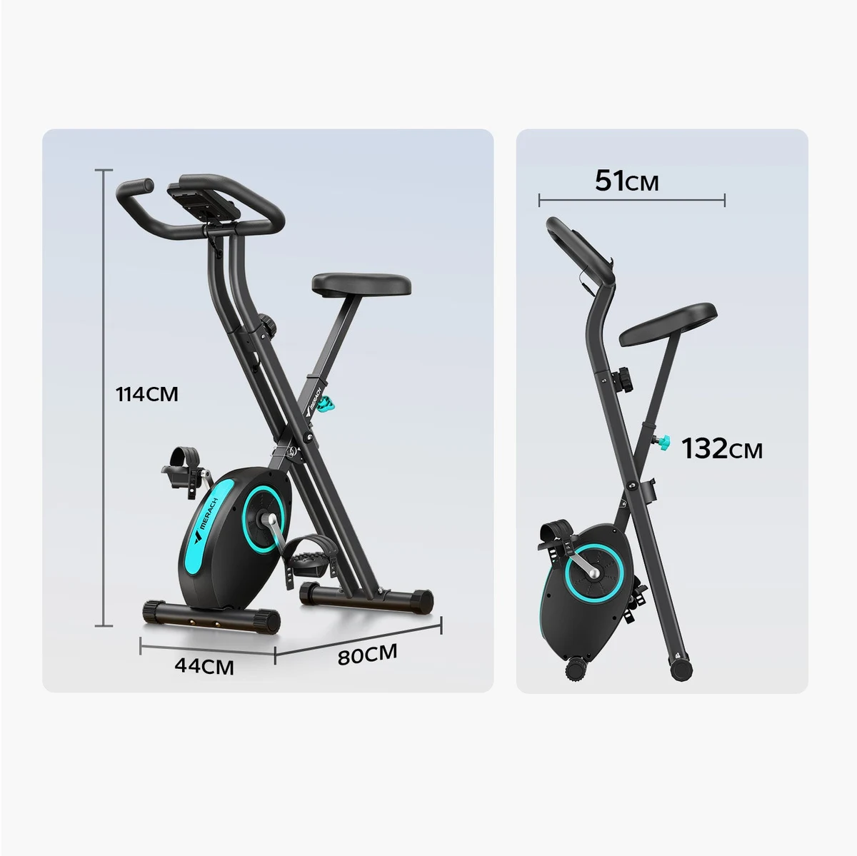 MERACH MR-S14L2 mõõtmed: kõrgus 114 cm, pikkus 80 cm, laius 44 cm