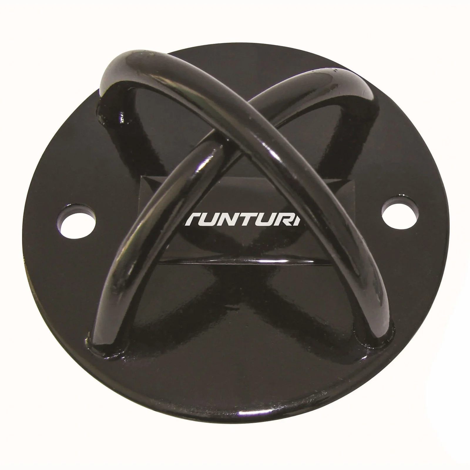 TUNTURI Suspension Trainer Mount must terasest ristkaarega kinnitus pealtvaates