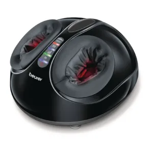 Beurer FM90 Shiatsu jalamassaažiseade must, vaade küljelt valgel taustal