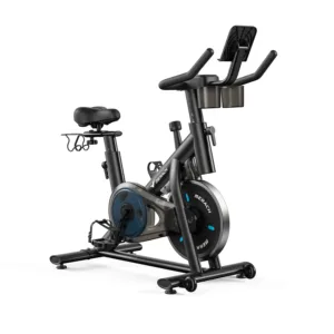 MERACH MR-S26B2 magnetiline spinning-velotrenažöör, must, valgel taustal