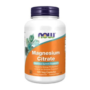 NOW Foods magneesiumtsitraat 120 kapslit, tootekood 1042 – purk eestvaates