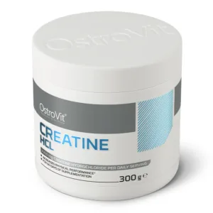OstroVit Creatine HCl purgi kaas ja külg ülevalt nurga alt