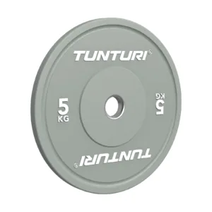 Raskusketaste komplekt TUNTURI Platinum Bumper Plate Colour, 60 kg, tootekood TUBUN00044 – pilt 2: komplekti hall 5 kg ketas (2 tk)