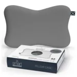 Hall SmartSleep padjapüür täpselt Recovery padja kujul valgel taustal