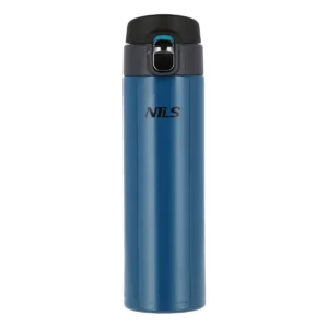 Termokruus NCB28 NILS 500 ml sinine, suletud lukustuva kaanega valgel taustal