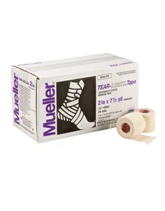 Tear-Light elastikliimside, valge, 5 cm × 6,8 m — kast 24 rulli