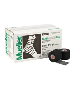 Tear-Light elastikliimside, must, 5 cm × 6,8 m — kast 24 rulli