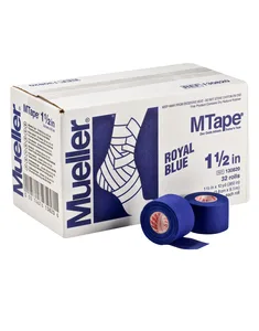 MTape sporditeip, kuningasinine, 3,8 cm × 9,1 m — kast 32 rulli