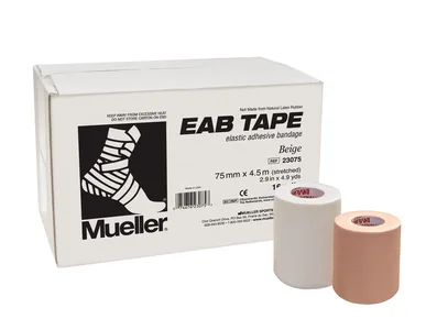 EAB elastikliimside, valge, 10 cm × 4,5 m — kast 12 rulli