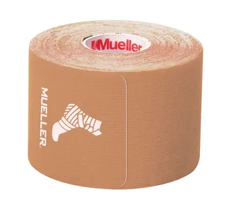 Kinesiology Tape kinesioteip, eellõigatud ribad, beež, 5 cm × 5 m