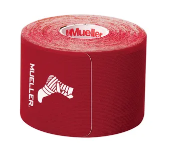 Kinesiology Tape kinesioteip, eellõigatud ribad, punane, 5 cm × 5 m