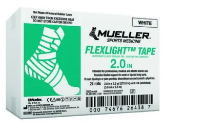 FlexLight elastikliimside, valge, 5 cm × 6,8 m — kast 24 rulli