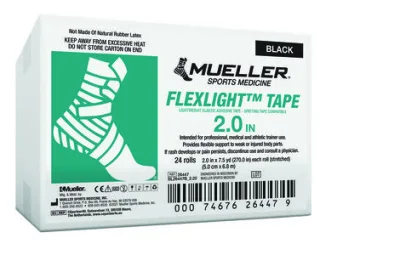 FlexLight elastikliimside, must, 5 cm × 6,8 m — kast 24 rulli