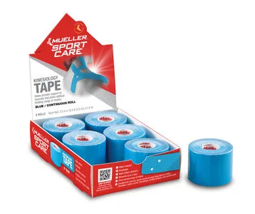 Kinesiology Tape kinesioteip, sinine, 5 cm × 5 m — pakk 6 rulli