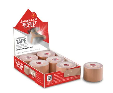 Kinesiology Tape kinesioteip, beež, 5 cm × 5 m — pakk 6 rulli