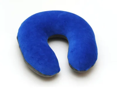 Buchi Soft kaelarull, veluurkate sinine/hall