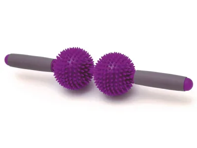 Spiky Twin Roller massaažirull, lilla