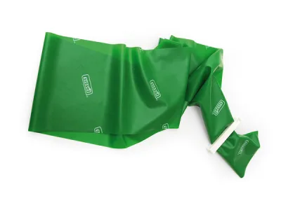 Fitband treeningkumm, roheline (tugev), 7,5 cm × 2 m
