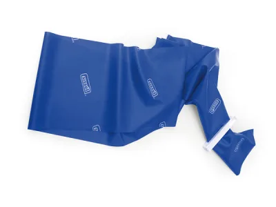 Fitband treeningkumm, sinine (eriti tugev), 7,5 cm × 2 m